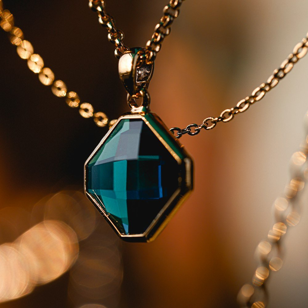 Stone Pendant with Chain